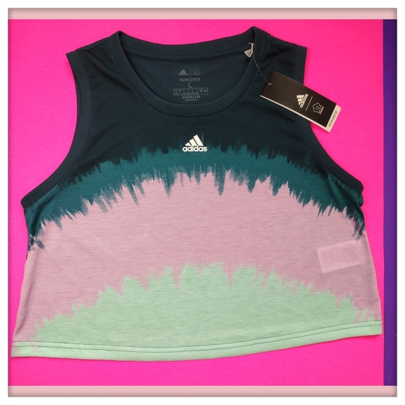 🩶🆕 ADIDAS CROP TOP size L 🆕 🩶 - Picture 4 of 5